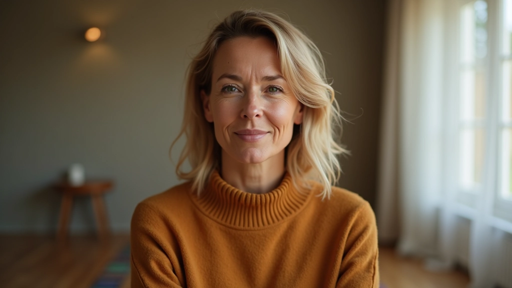 Silke Bergmann in ihrem Workshop-Raum, umgeben von Materialien für Loslassen-Übungen und Vergebungspraktiken